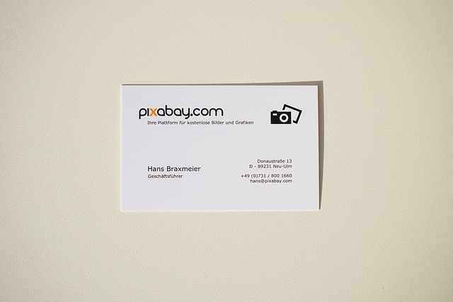 logo sur carte visite