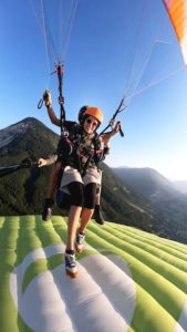 atterrissage en parapente