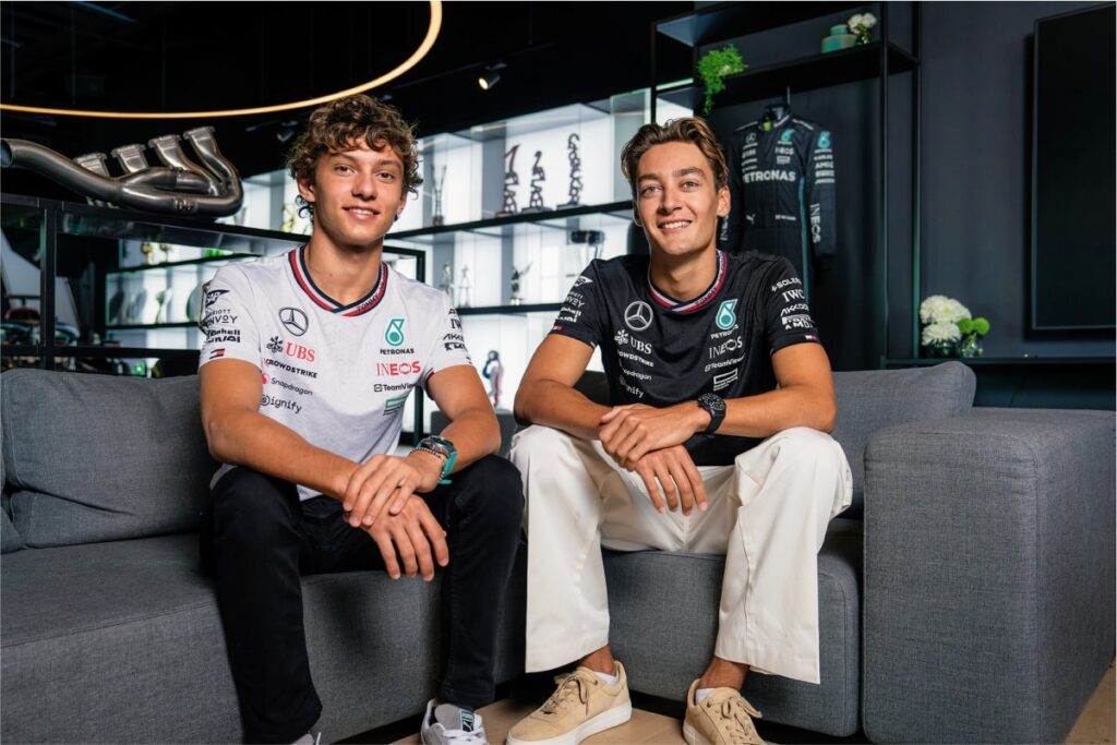 Andrea Kimi Antonelli - George Russel - © Mercedes Media