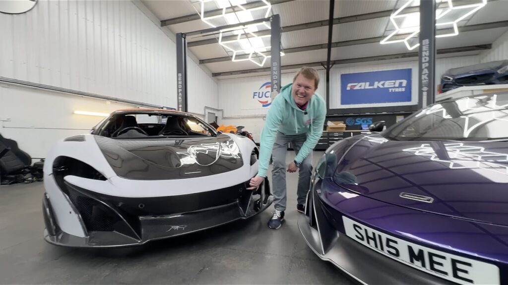 Avec l’aide du célèbre YouTuber britannique Shmee150, il a comparé son projet à une vraie 675LT.