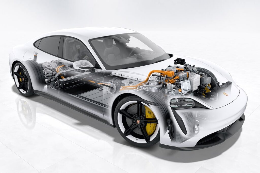 Porsche a réussi à rassembler toutes les fonctions dans un seul système grâce à son onduleur modulaire multiniveaux - © Porsche