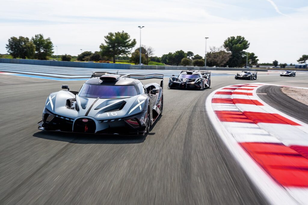 La Bugatti Bolide lors d'un événement au circuit Paul Ricard - © Bugatti