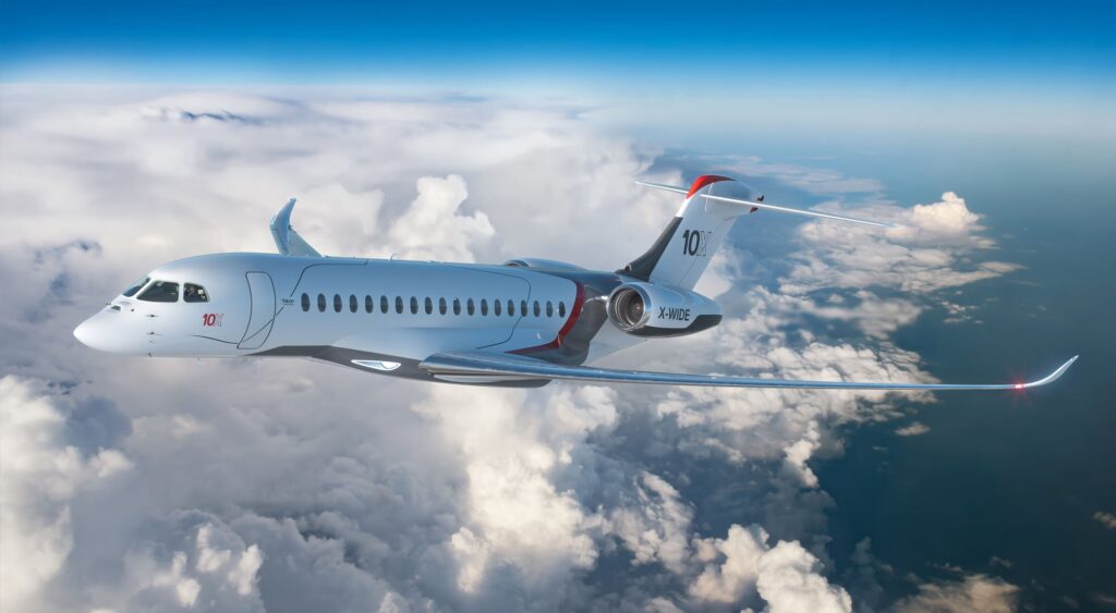 Le Falcon 10X est capable de relier Paris à Sydney sans escale - © Dassault Aviation