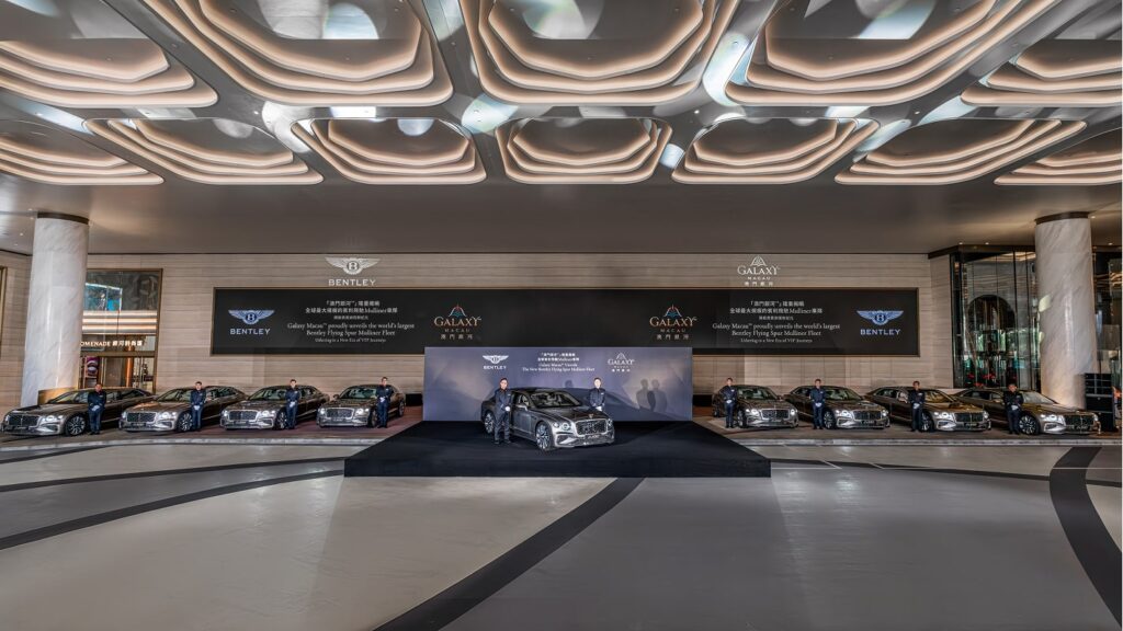 Pour le Galaxy Macau, Bentley a poussé cette personnalisation encore plus loin en livrant neuf voitures exclusivement configurés - © Bentley